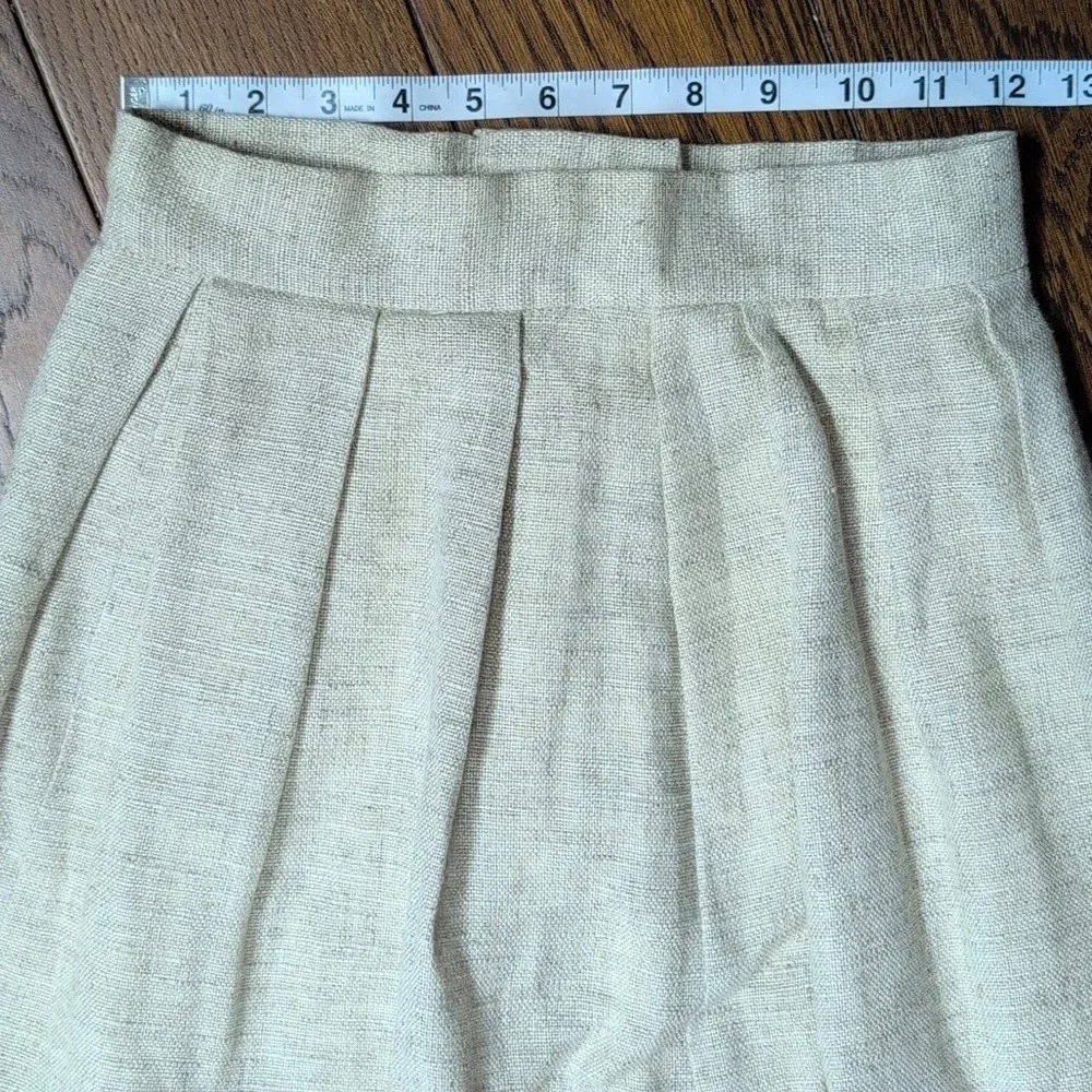 Collegian By California - VINTAGE 1980s Linen Blend Blazer and Skirt Set - Picture 6 of 13